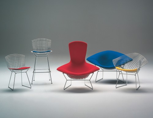 Diamond Chair, design di Harry Bertoia per Knoll.