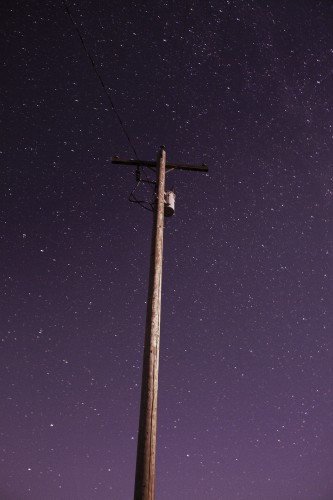 Ryan McGinley, Night Sky (telephone pole), 2014.