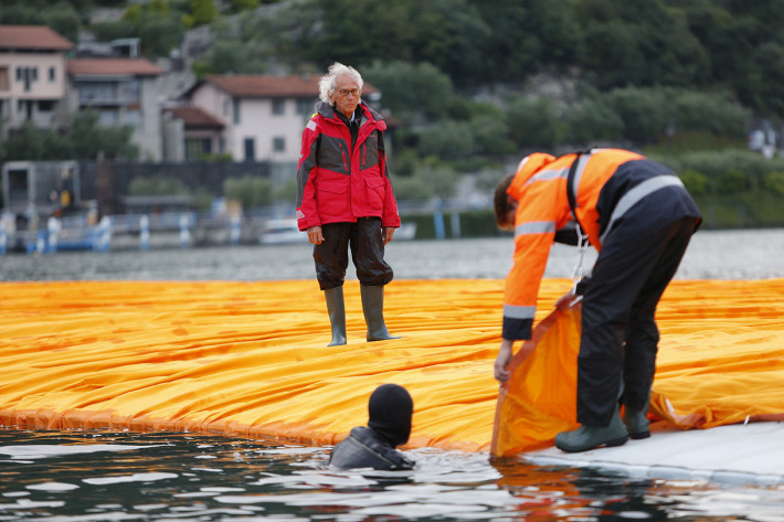 Christo, 2016. Photo: Wolfgang Volz.