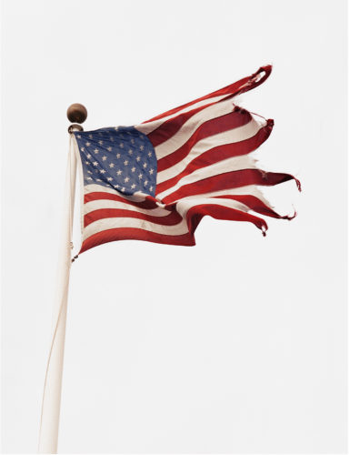 Flag at Snug Harbor, Montauk, N.Y., 2002. © Michael Dweck.