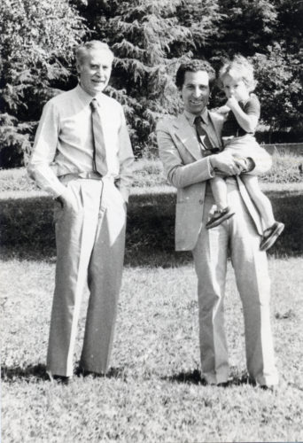 Franco, Marco e Francesco Albini, 1973 circa.