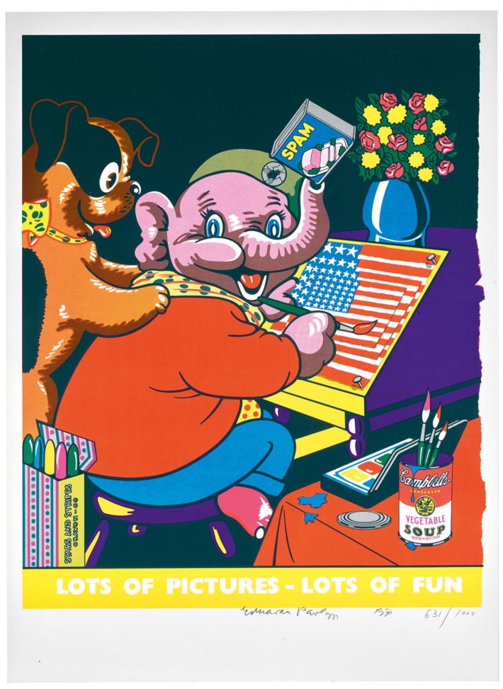 Eduardo Paolozzi, Pop Art Redefined (Lots of Pictures – Lots of Fun), 1971. © Trustees of the Paolozzi Foundation, Licensed by/VG Bild-Kunst, Bonn 2018.