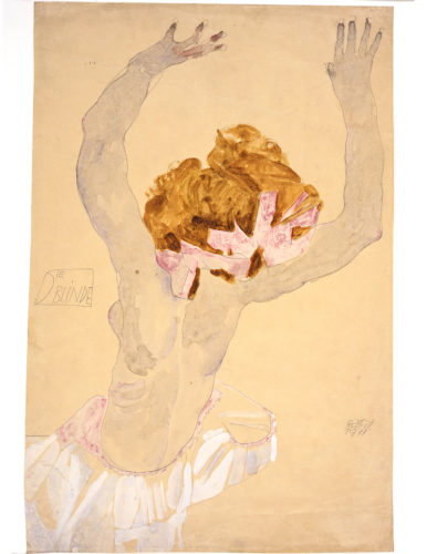 Egon Schiele, Die Blinde (The Blind Woman), 1911. Gouache, white highlights, and pencil on paper. Museum Ulm Picture: © Mario Gastinger, München.