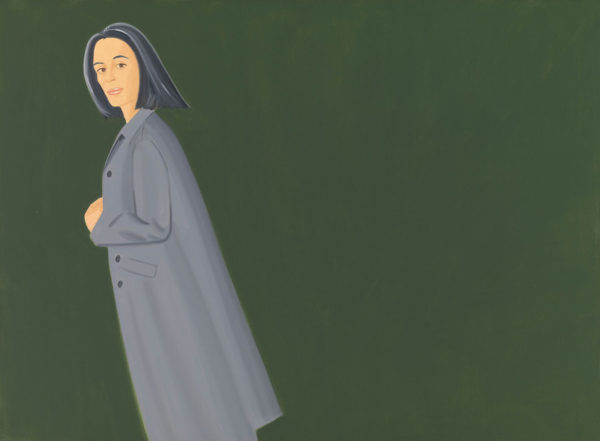 Alex Katz, Grey Coat, 1997, oil on canvas. © Alex Katz, VG Bild-Kunst, Bonn 2018, Courtesy Udo and Anette Brandhorst Collection. Photo: Haydar Koyupinar, Bayerische Staatsgemäldesammlungen, Munich.