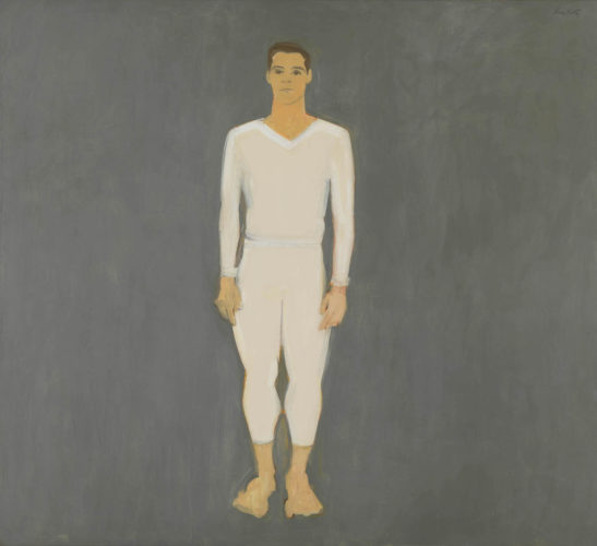 Alex Katz, Paul Taylor, 1959, oil on canvas. © Alex Katz, VG Bild-Kunst, Bonn 2018, Courtesy Udo and Anette Brandhorst Collection. Photo: Haydar Koyupinar, Bayerische Staatsgemäldesammlungen, Munich.