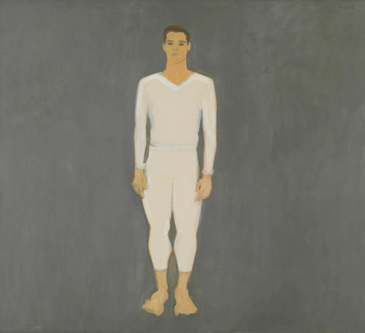 Alex Katz, Paul Taylor, 1959, oil on canvas. © Alex Katz, VG Bild-Kunst, Bonn 2018, Courtesy Udo and Anette Brandhorst Collection. Photo: Haydar Koyupinar, Bayerische Staatsgemäldesammlungen, Munich. 