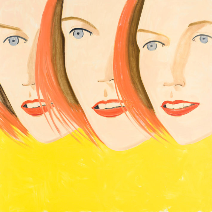 Alex Katz, Emma 4, 2017, olio su tela. © Alex Katz, VG Bild-Kunst, Bonn 2018, Courtesy Gavin Brown's Enterprise, New York / Rome, collezione privata. Foto: