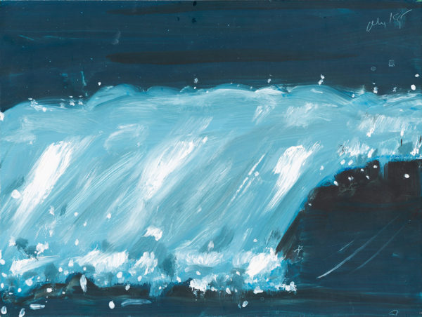 Alex Katz, Big Wave, 2001, olio su tavola. © Alex Katz, VG Bild-Kunst, Bonn 2018, collezione privata. Foto: Andreas Pauly.
