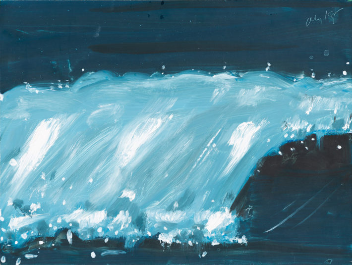 Alex Katz, Big Wave, 2001, oil on canvas. © Alex Katz, VG Bild-Kunst, Bonn 2018, private collection. Photo: Andreas Pauly. 