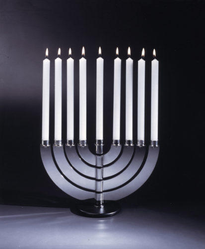 Menorah, San Lorenzo, 1995. Photo: Luca Vignelli. Design: Vignelli 1954-2014, © 2018 Mondadori Electa, Milan, and Beatriz Cifuentes-Caballero.