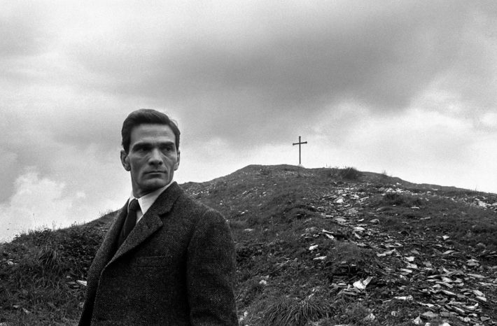 Pier Paolo Pasolini at the “Monte dei Cocci,” Rome, 1960. Photo: Paolo Di Paolo, © Archivio Paolo Di Paolo, Courtesy MAXXI Photography Collection.