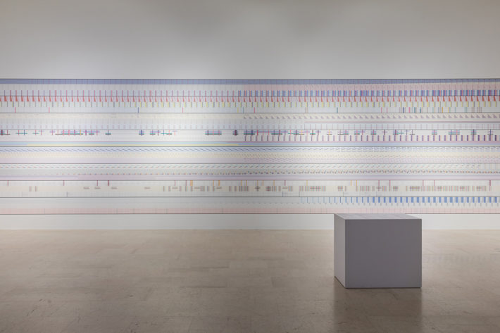 Accurat (Giorgia Lupi, Gabriele Rossi, Nicola Guidoboni, Giovanni Magni, Lorenzo Marchionni, Andrea Titton, Alessandro Zotta), The Room of Change, 2019. Foto: © Gianluca Di Ioia, La Triennale di Milano.
